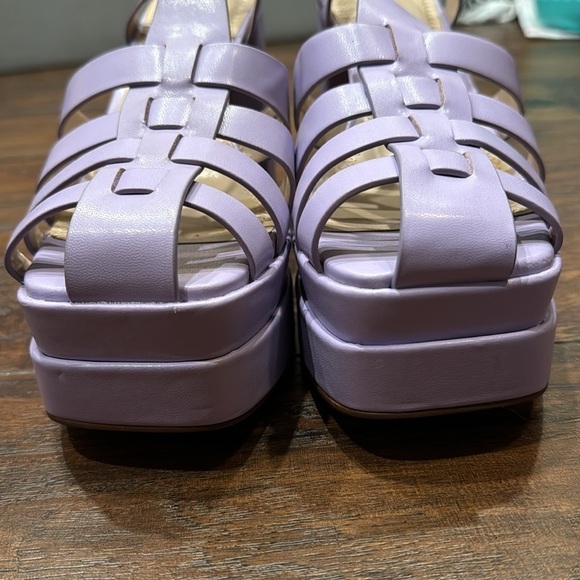 NEW! BP Purple Amaya Fisherman Platform Sandals - Size 10 - Picture 6 of 16